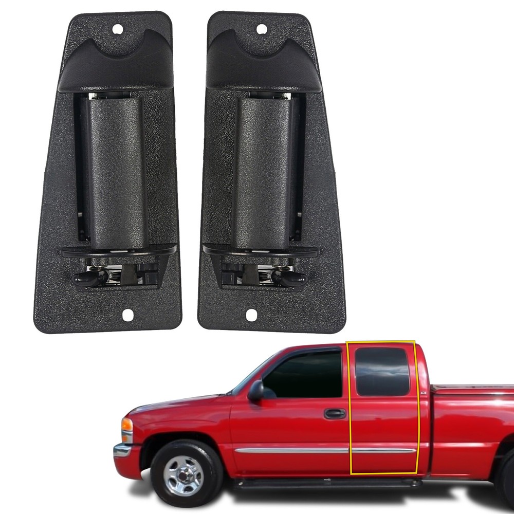 Pair Outer Exterior Door Handle for 99-07 Silverado GMC Sierra Extended Cab