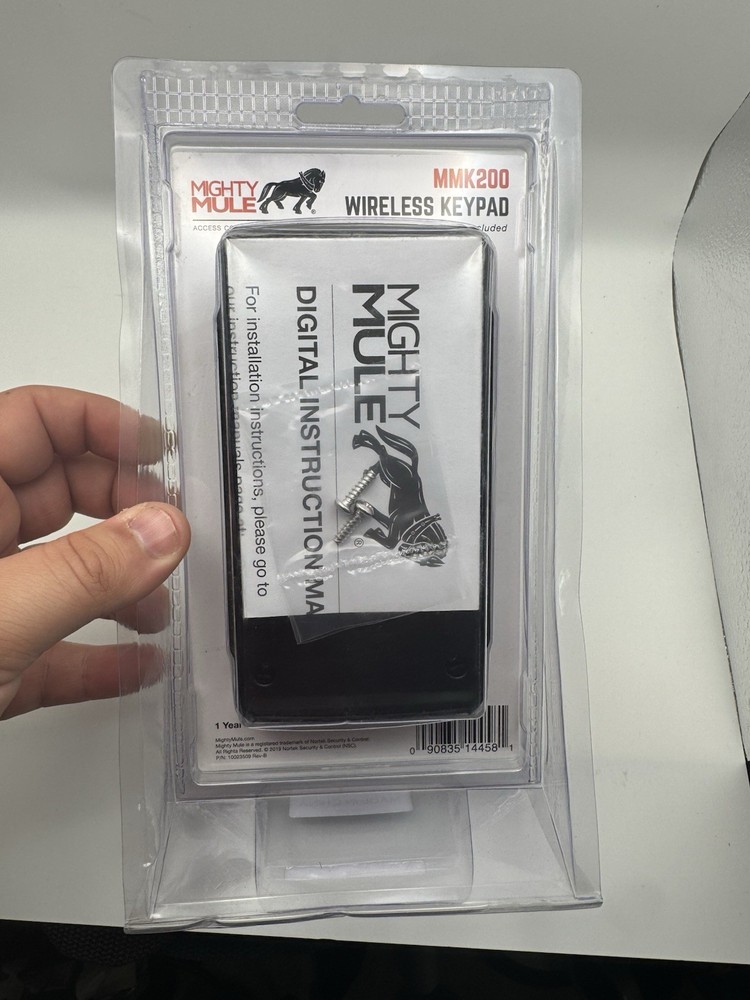 Mighty Mule MMK200 Wireless Digital Keypad Programmable Up To 25 Codes