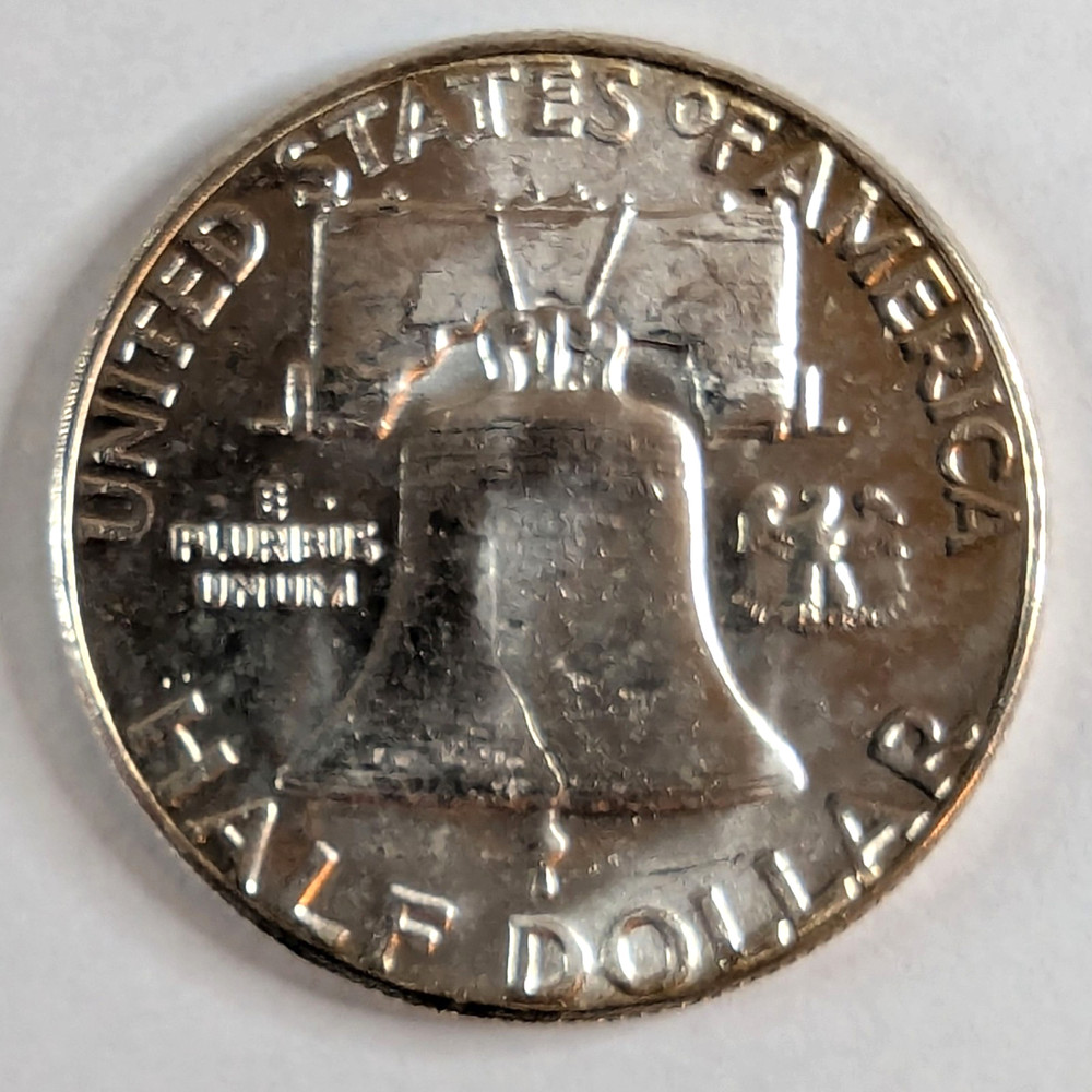 1963 US Franklin Half Dollar – UNC –90%Silver