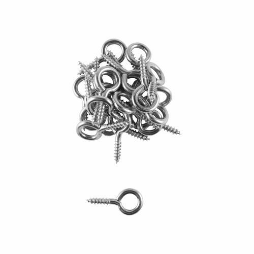 Everhang 15mm Zinc Screw Eyes - 25 Pack