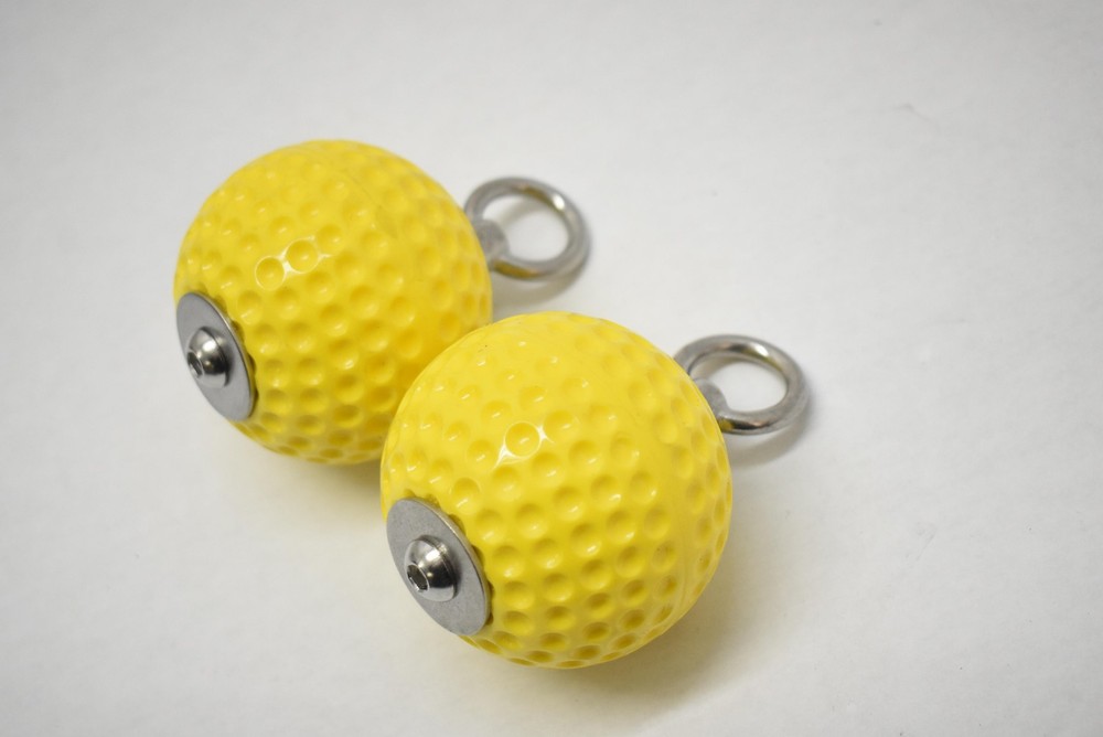 2 Raindrops Grip Trainer Yellow Weighted Ball for Versatile Pullup & Workouts