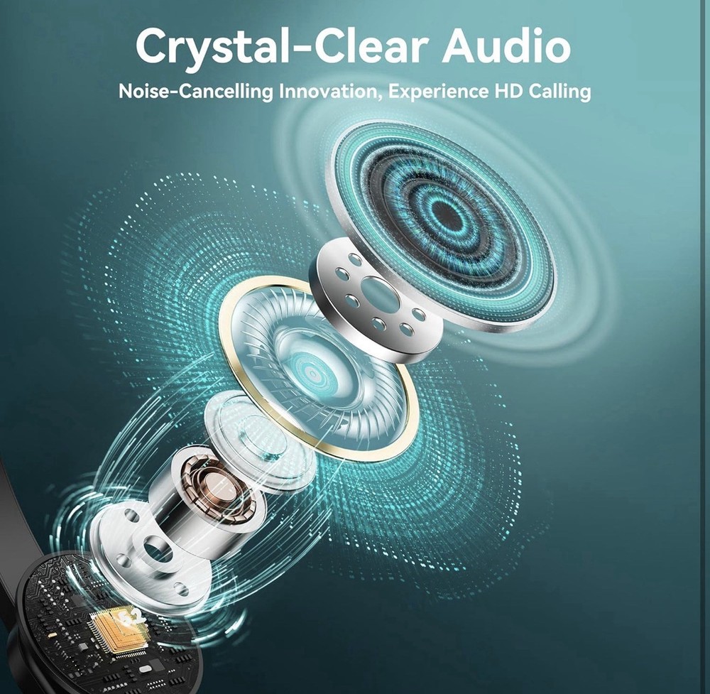 Bluetooth Headset with USB Dongle for Computer, Single-Ear Wireless Headset w...