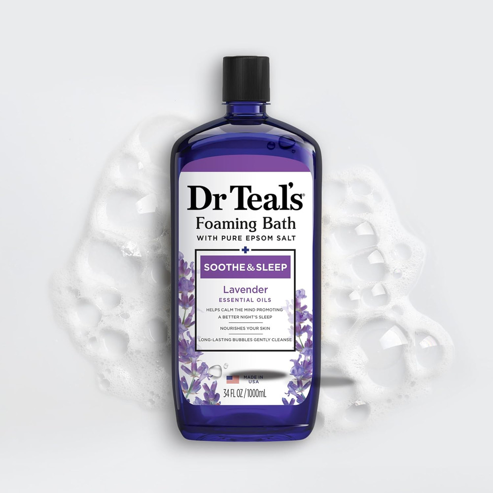 Dr. Teal's Epsom Salt Soaking Solution and Foaming Bath with Pure Epsom Salt Com