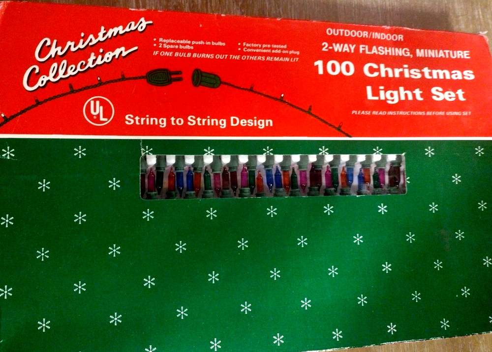 100 Christmas Light Set String To String Multicolor Outdoor/Indoor