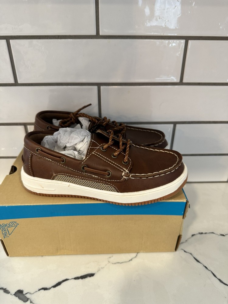 Boys There Abouts Tan Loafers Size 1