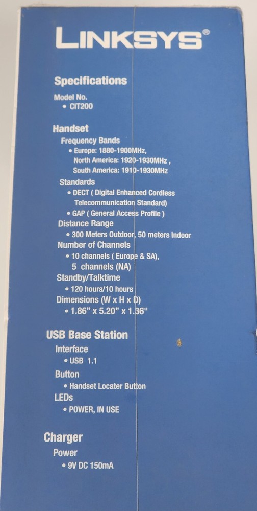 Cisco-Linksys CIT200 Internet Telephony Kit Skype Software