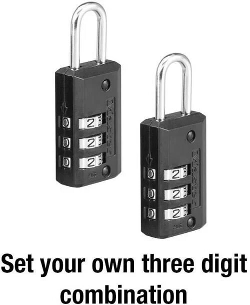 Master Lock-Set Your Combination-Level 2- 646T-2 Padlocks Pack
