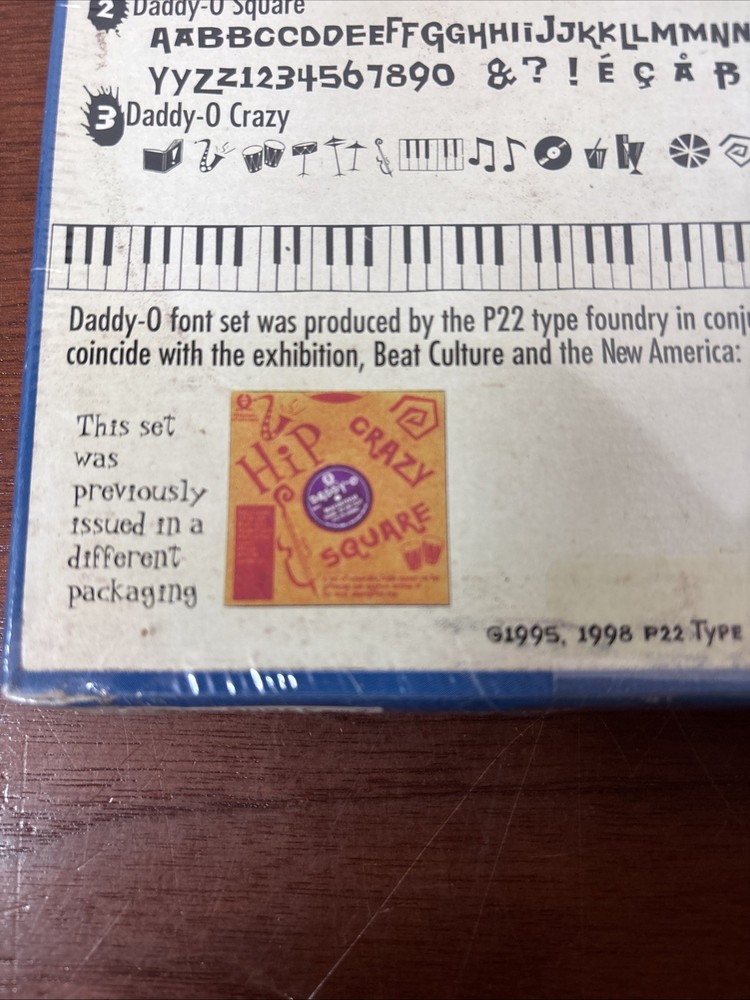 Daddy-O “Computer Font Set” - 3.5 Disk MAC ***Sealed