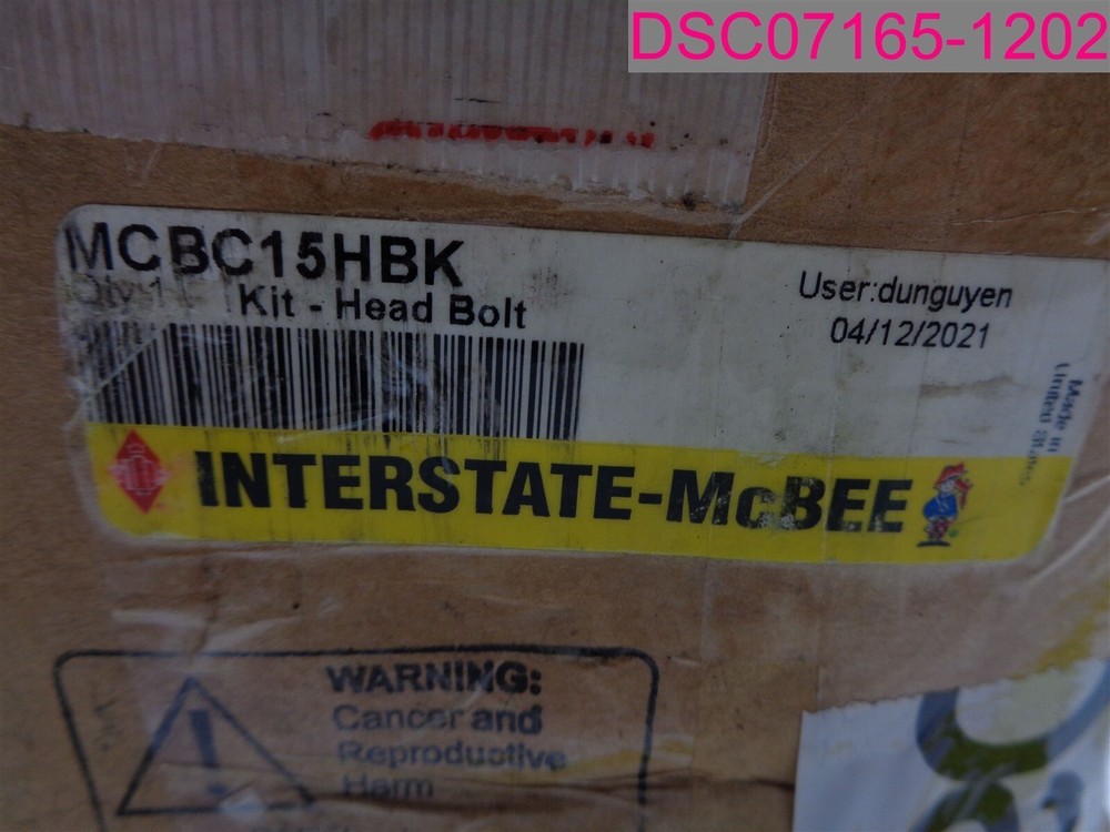 INTERSTATE-McBee MCBC15HBK Head Bolt Kit