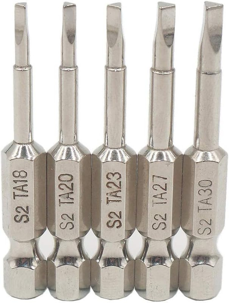 5 Piece Magnetic Triangle Screwdriver Bit, S2 Steel Triangular Screwdriver Bi...