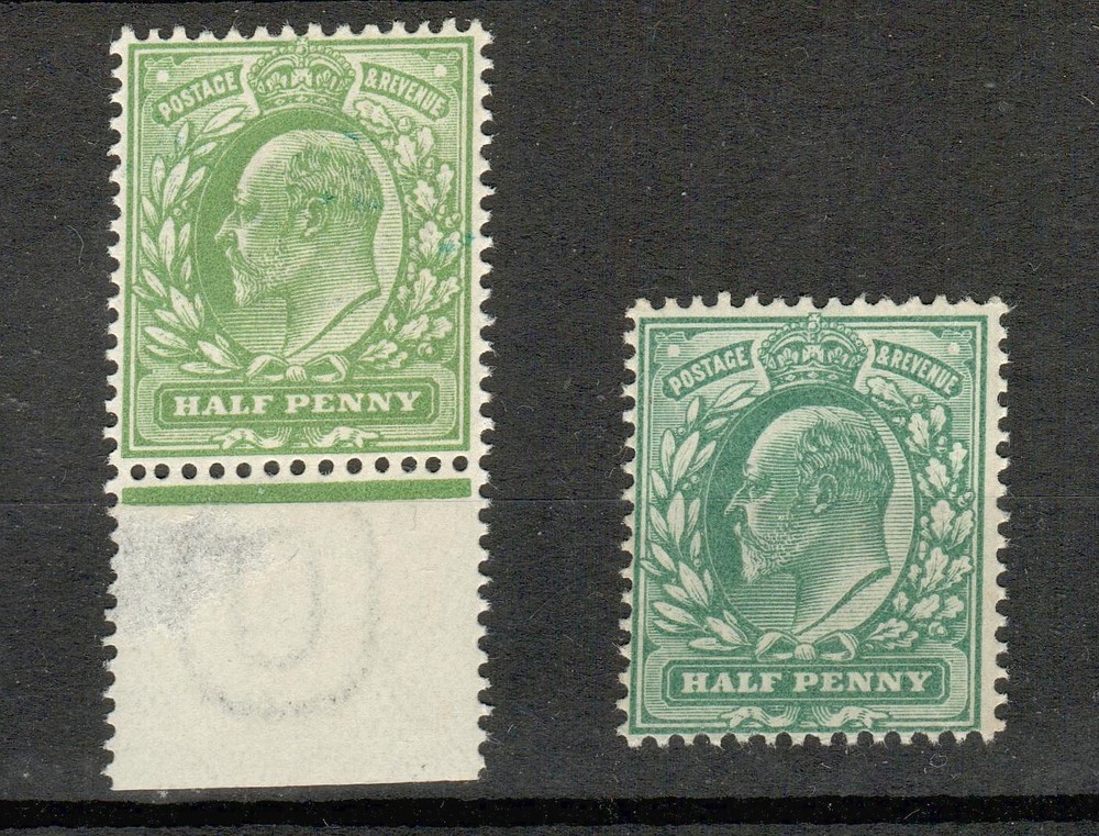 GB King Edward 1902 values two shades MNH condition.