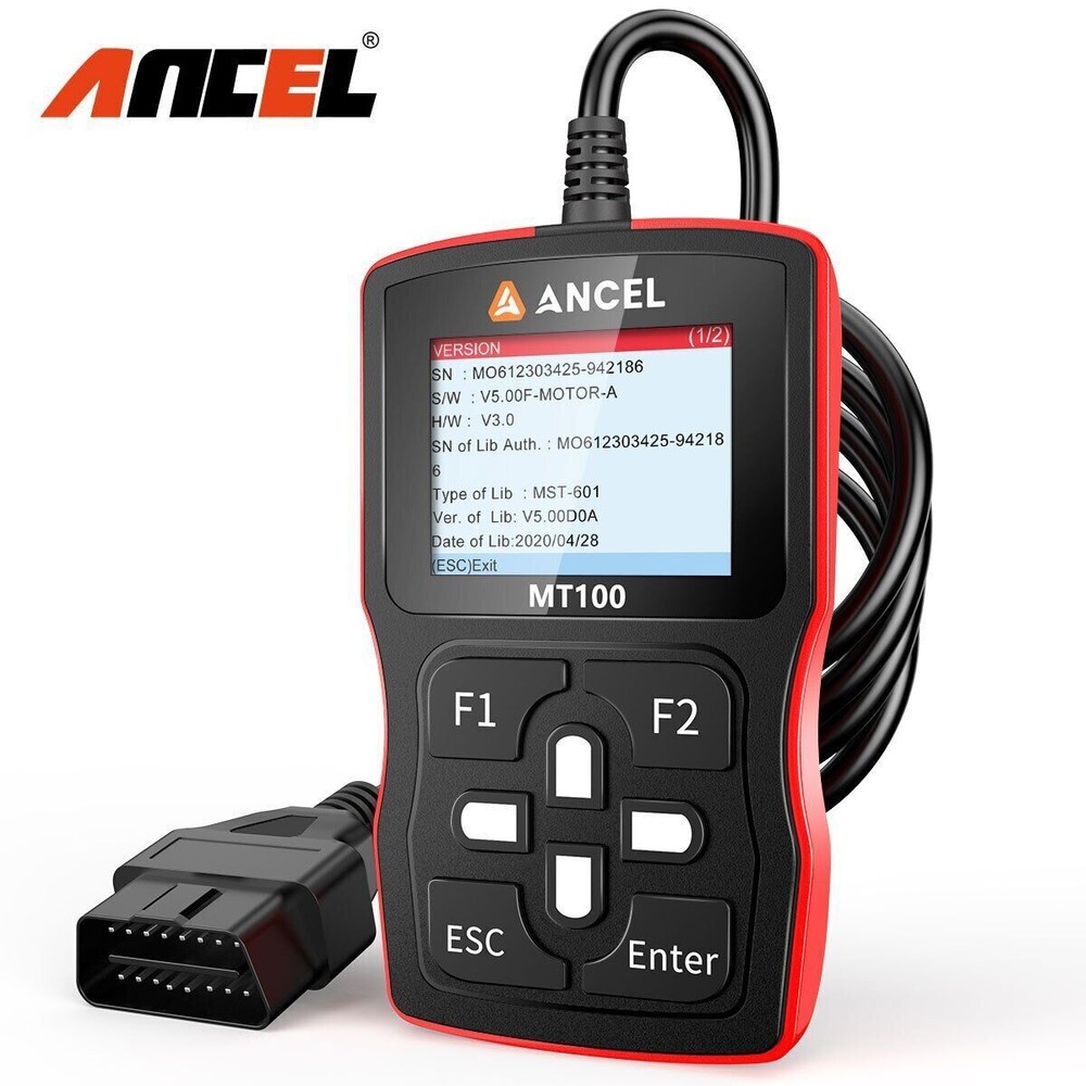 ANCEL MT100 Motorcycle Diagnostic Scan Tool Code Reader OBD2 Scanner Engine ABS