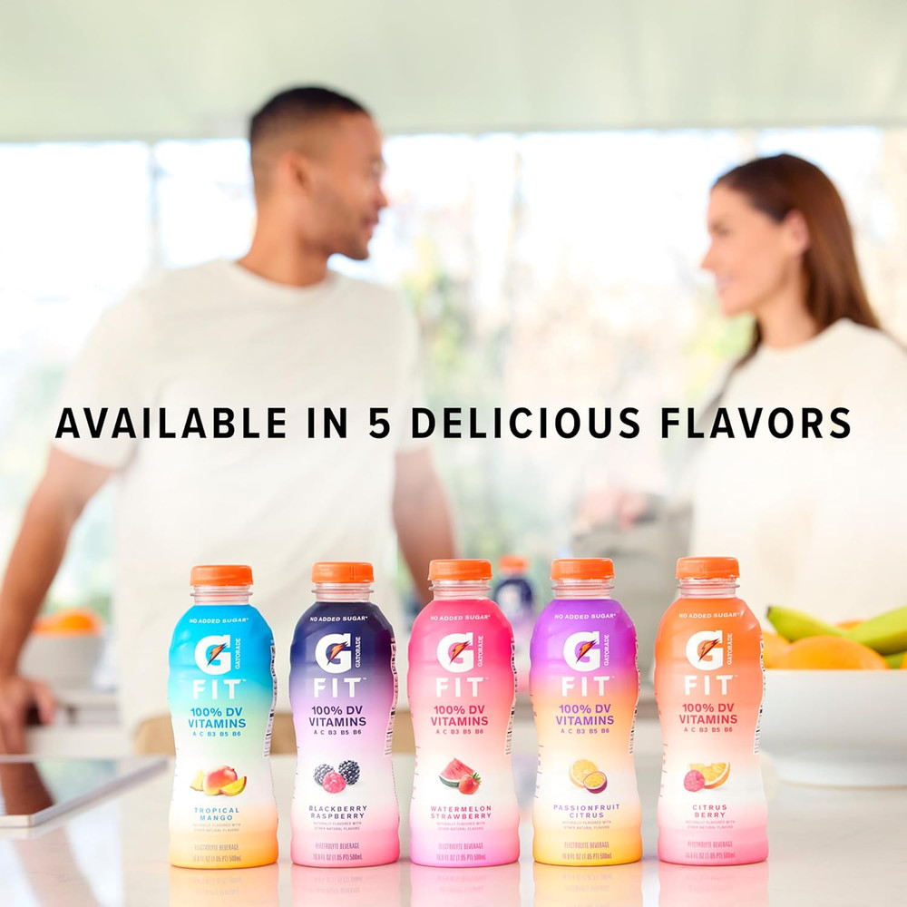 Gatorade Fit Electrolyte Beverage, Healthy Real Hydration, Tropical Mango