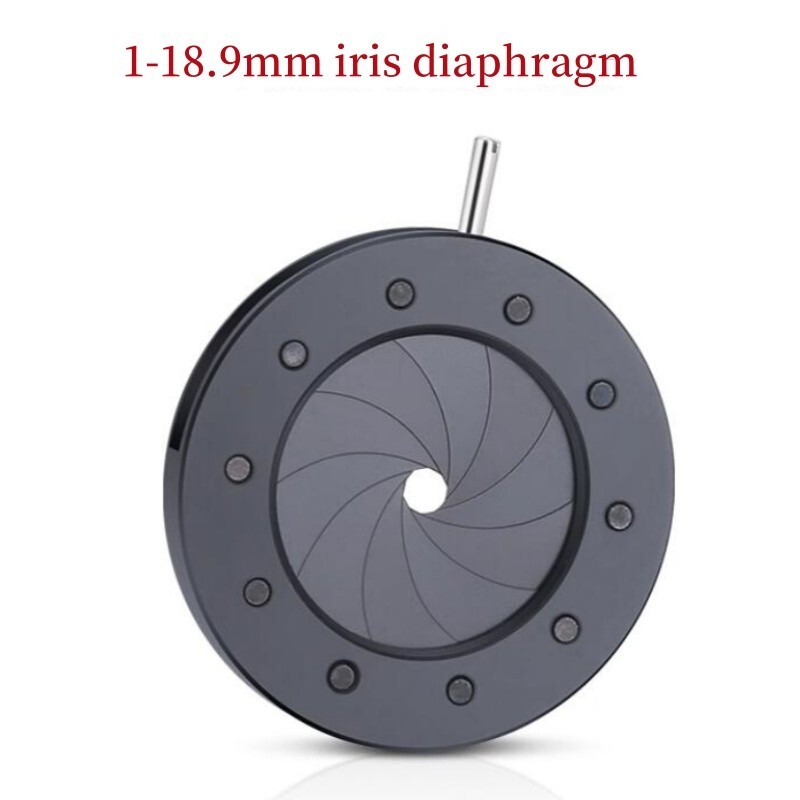 1-18.9mm Amplifying Diameter Zoom Optical Iris Diaphragm Aperture Condenser