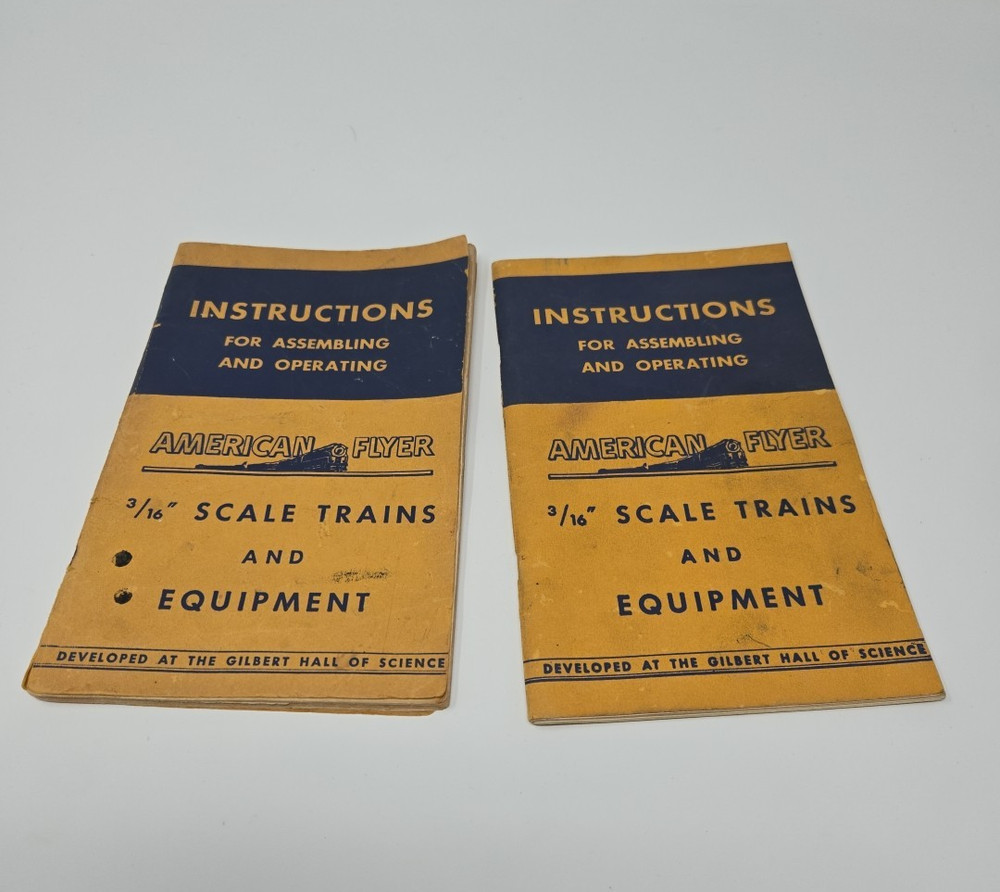 AMERICAN FLYER POST-WAR TRAINS  1949 INSTRUCTION BOOK