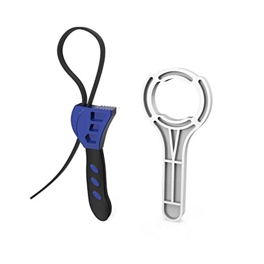 Adjustable Rubber Strap Belt Wrench Kit For Water Filter