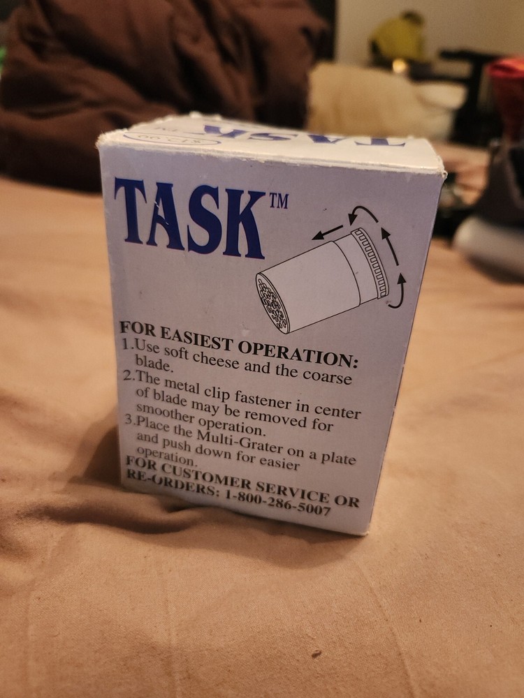TASK Super Multi-Grater ~ Cheese / Food Kitchen Tool W/ Original Box