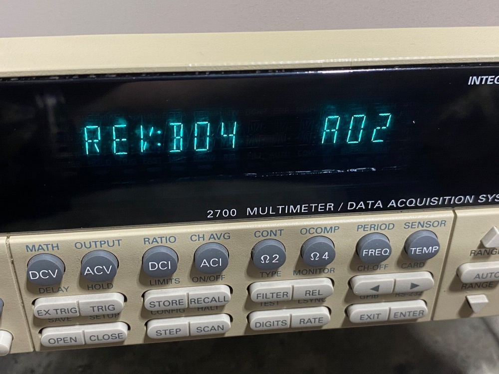KEITHLEY 2700 MULTIMETER DATA ACQUISITION SYSTEM WITH 7700 MULTIPLEX MODULE