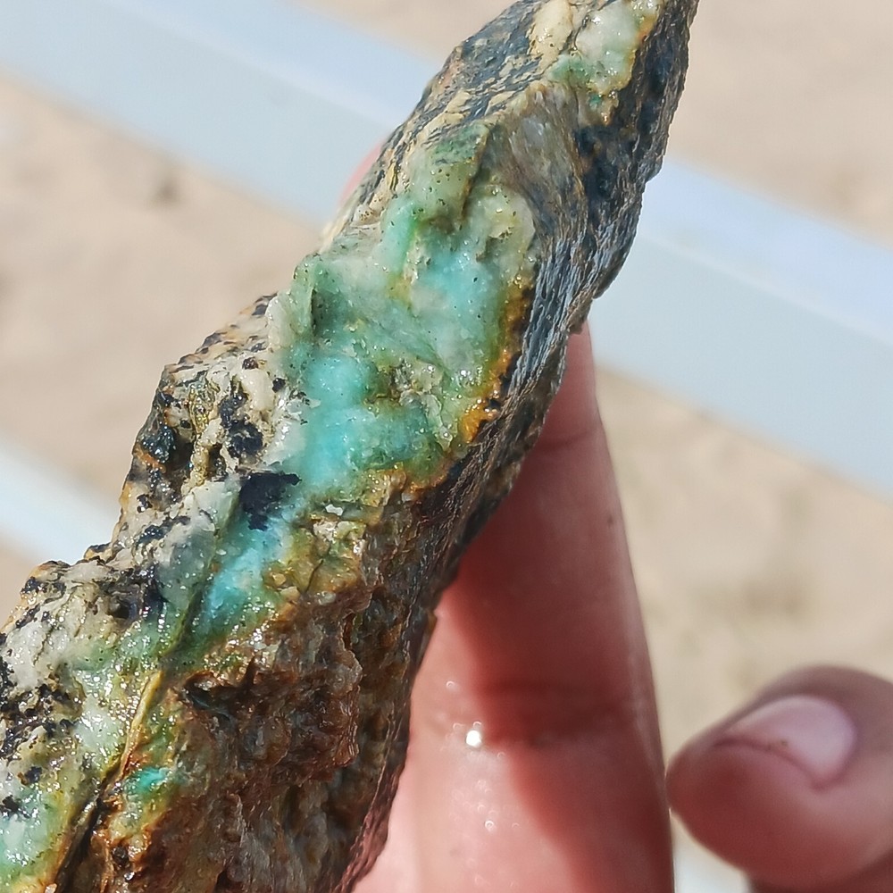 Red KEEP Mine Chrysocolla Rough Specimen Quartz Dendrites Unique