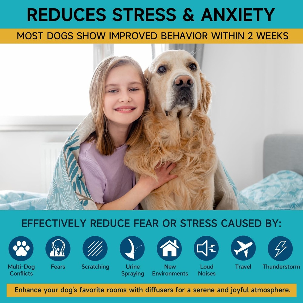 Dog Calming Diffuser Refills - 6 Pack Dog Pheromones Calming Diffuser for Dog...