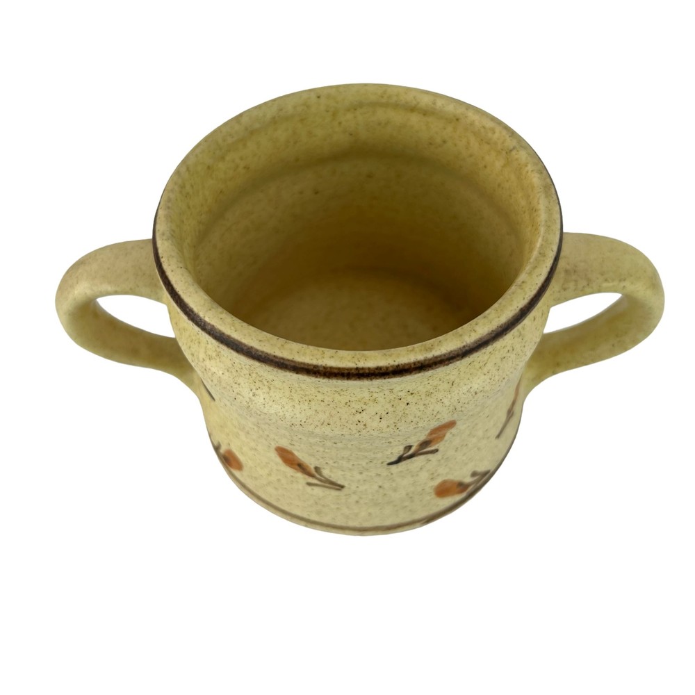 West Germany Studio Pottery Hand-painted and Signed Mug