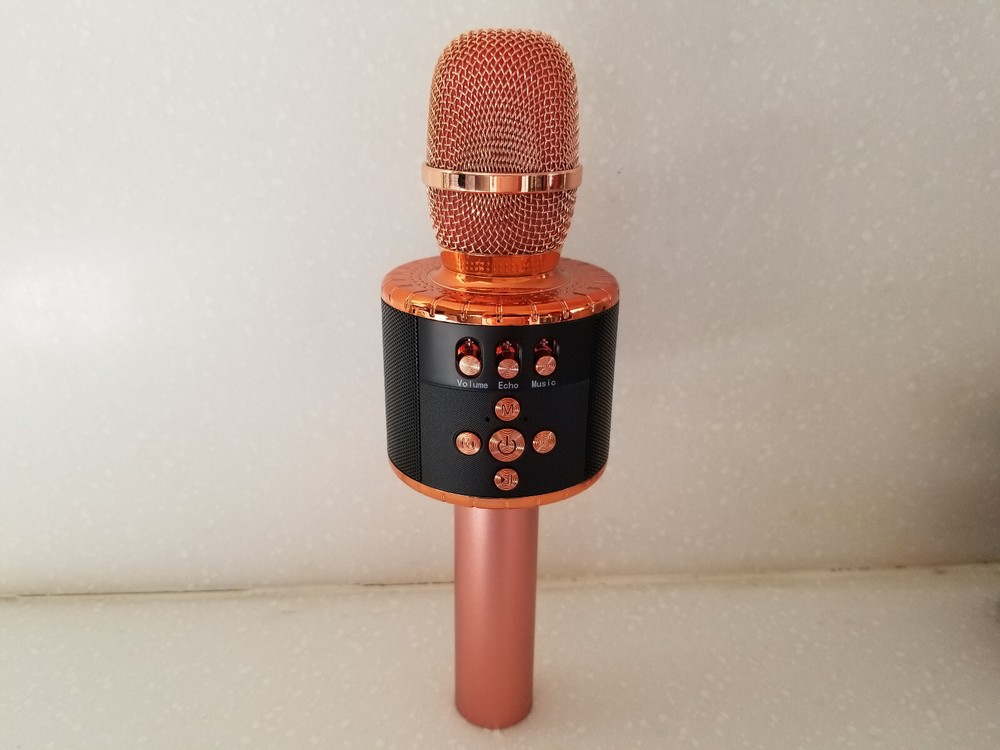 BONAOK Wireless Bluetooth Karaoke Portable Handheld Microphone Speaker