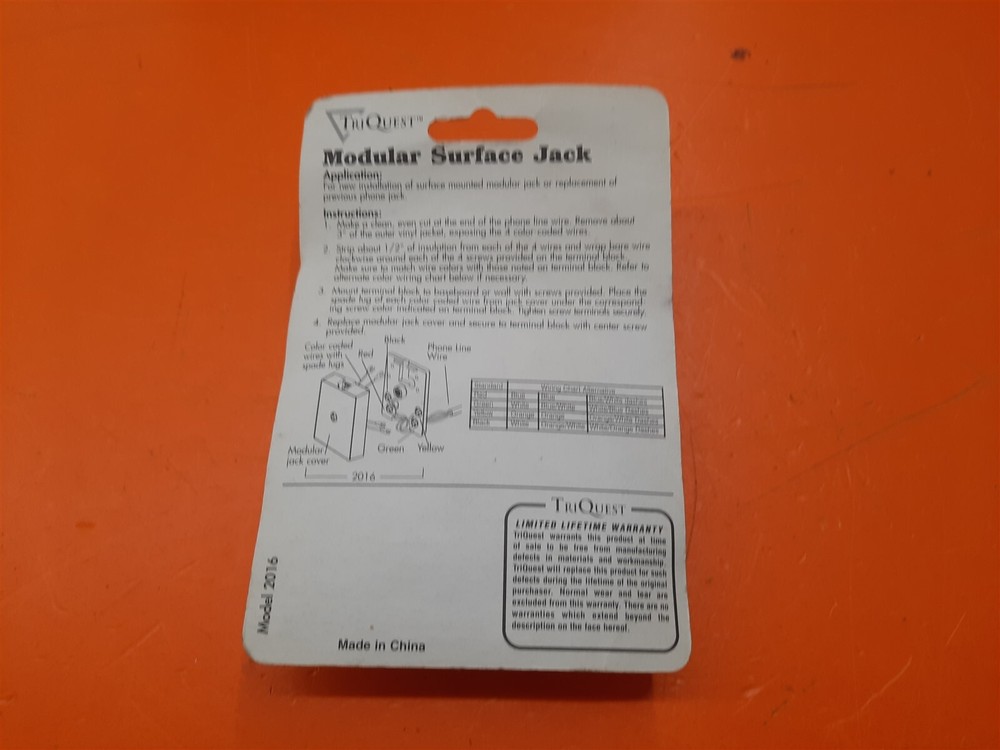 ⭐️⭐️⭐️⭐️⭐️ Tri Quest Modular Surface Jack Model 2016