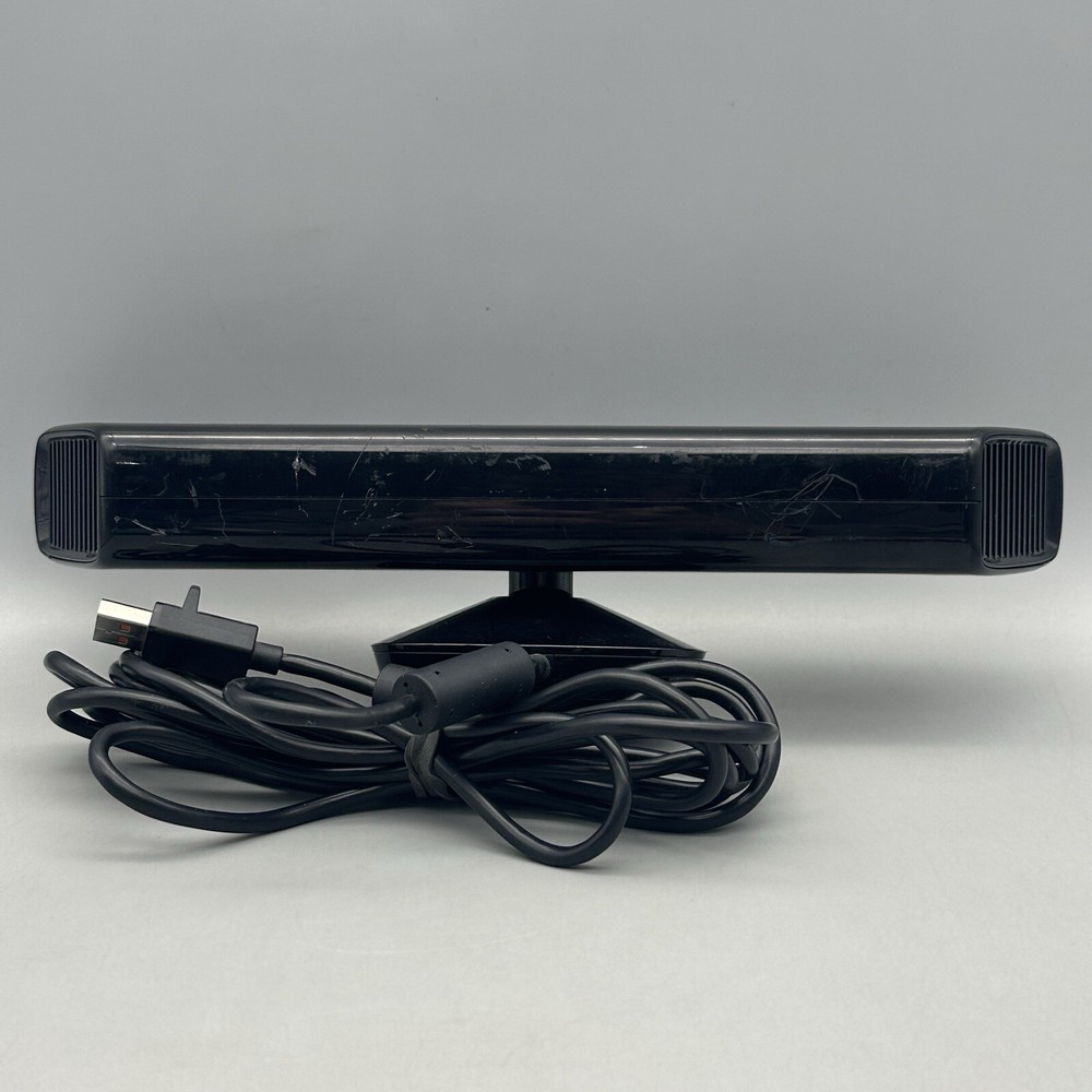 Microsoft Xbox 360 Kinect Sensor Bar 1414 w/ Kinect Adventures Game | TESTED
