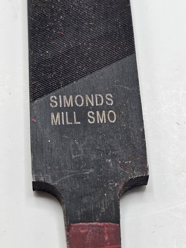 ( QTY 6 ) SIMONDS File Sharpener Flat Metal Axe File Rectangular Cut Mill Smo