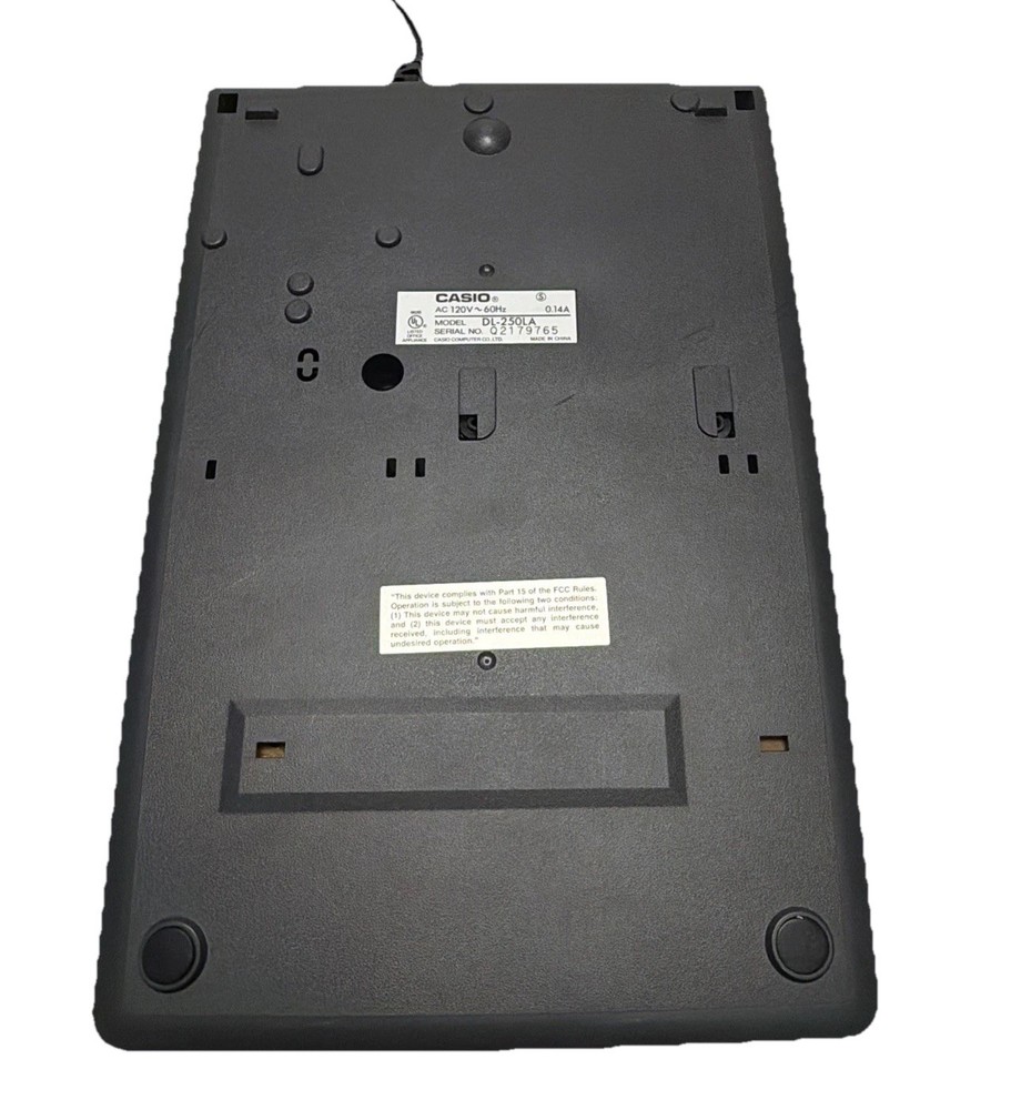 Casio DL-250LA Heavy Duty Printing Calculator Adding Machine Tested