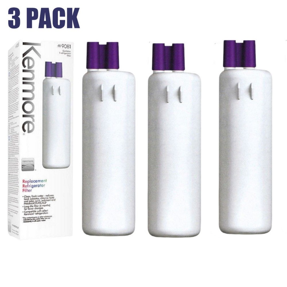 3-PACK Kenmore 9081 Refrigerator Water Filter Compatible with 46-9081  46-9930