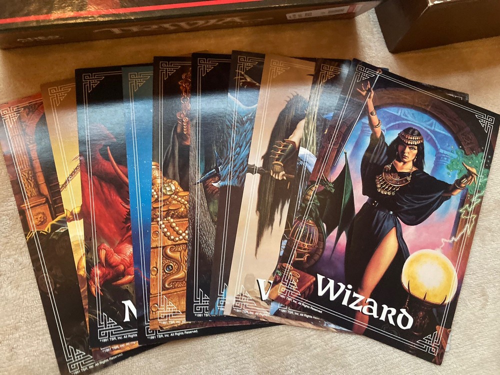 1991 Advanced Dungeons & Dragons 2nd Edition Trivia Game - Complete w Inserts