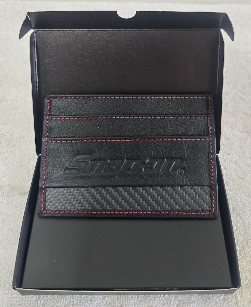 SNAP-ON TOOLS LEATHER SLIMLINE WALLET NEW
