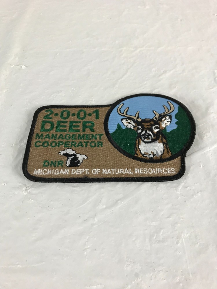 2001 Successful Deer Hunter DNR Michigan Patch 5 3/8" Management Cooperator
