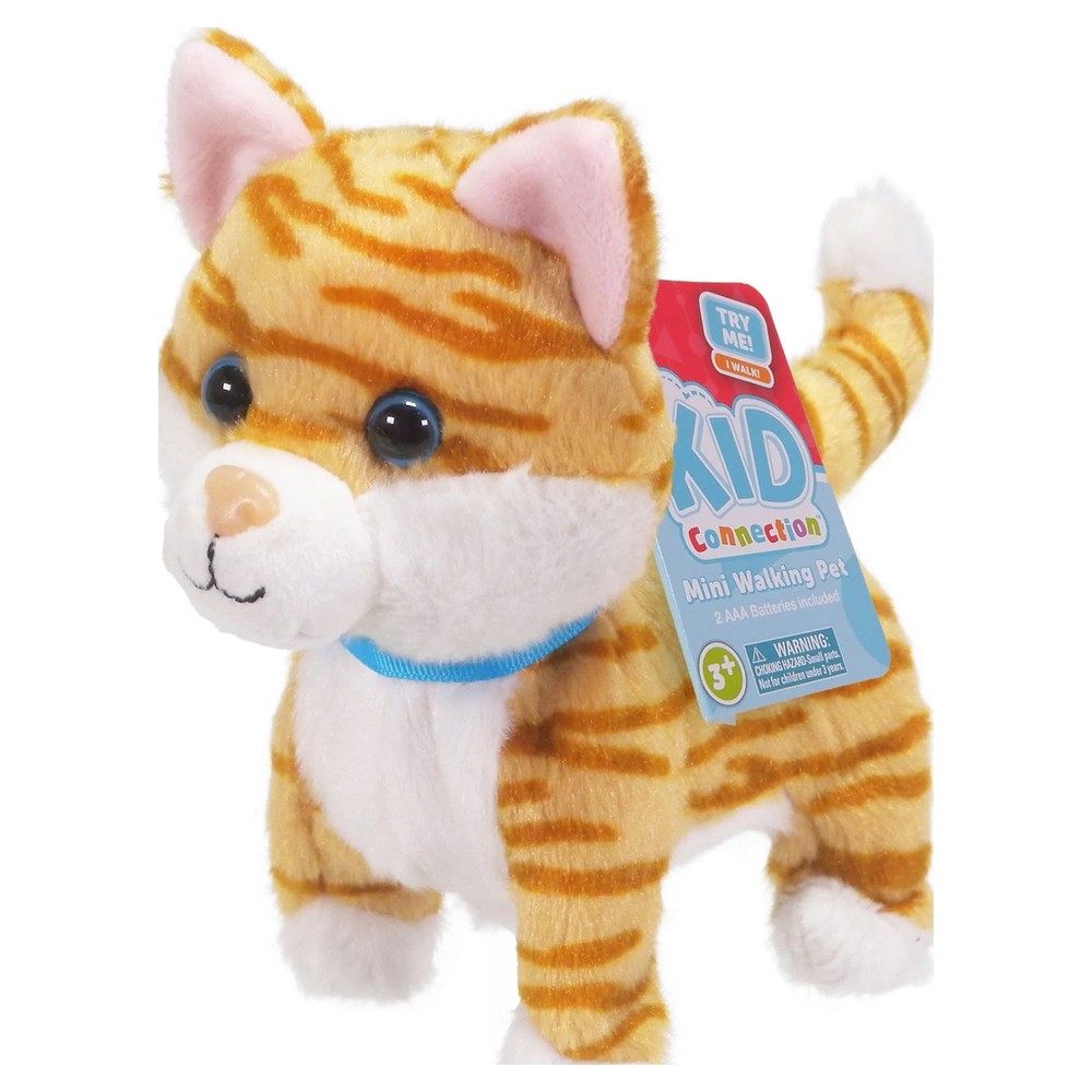 Kid Connection Miniature Electronic Walking Pet Orange Cat