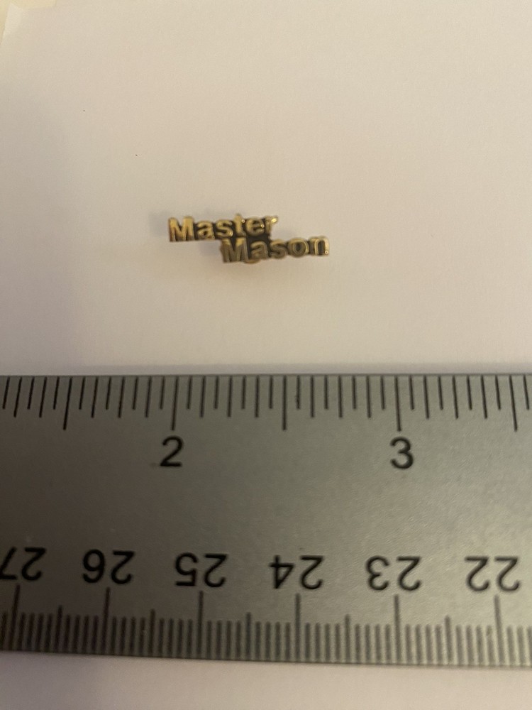 Master Mason Freemason Lapel Pin P189