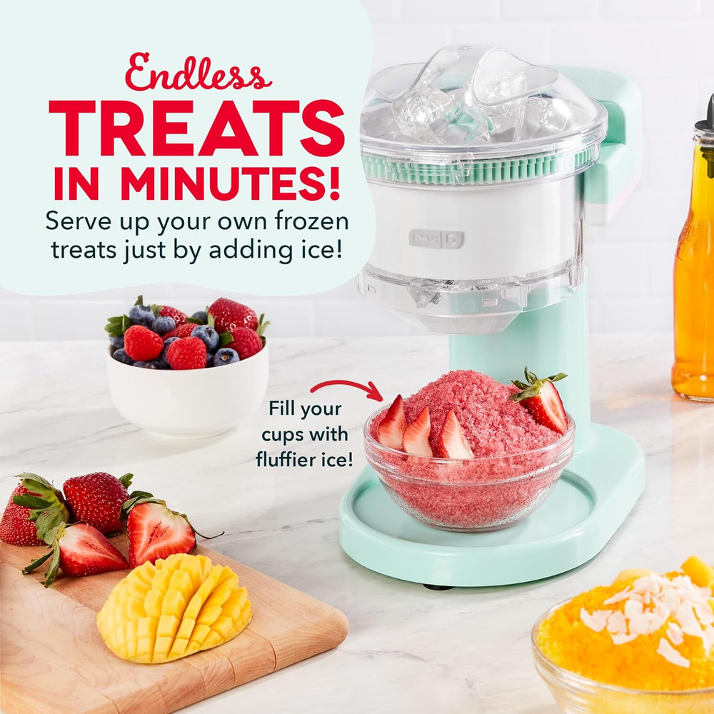 Shaved Ice Maker and Slushie Machine (Aqua): Multi-Purpose Ice Shaver Machine fo