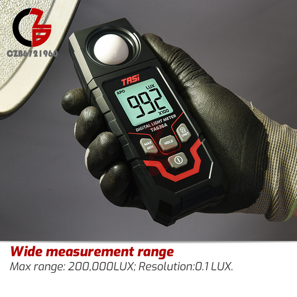 TA636A Digital Light Meter Illuminance Lux Meter Illuminometer Handheld Ambient
