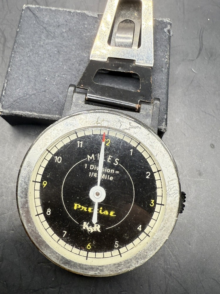 Vintage K&R Precise Pedometer with Clip Untested