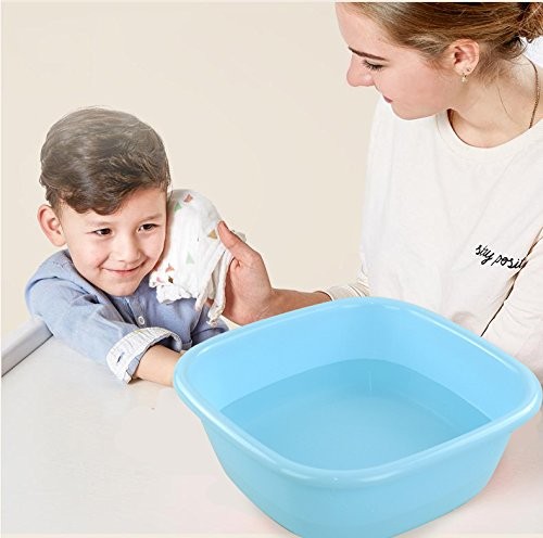 8 Quart Plastic Small Wash Basins 4pack