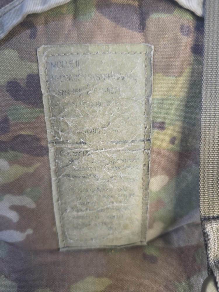 Military Multicam Molle II Hydration System Carrier Pack w/ Bladder