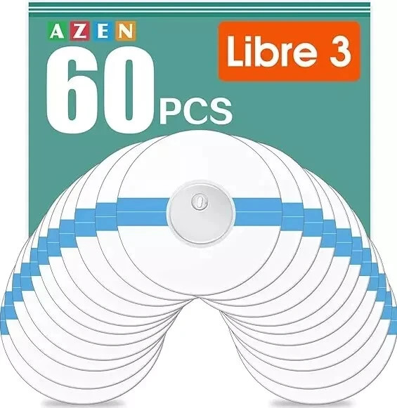 60 Pack Freestyle Sensor Covers for Libre 2/3,Waterproof Sensor Patches,Adhesive