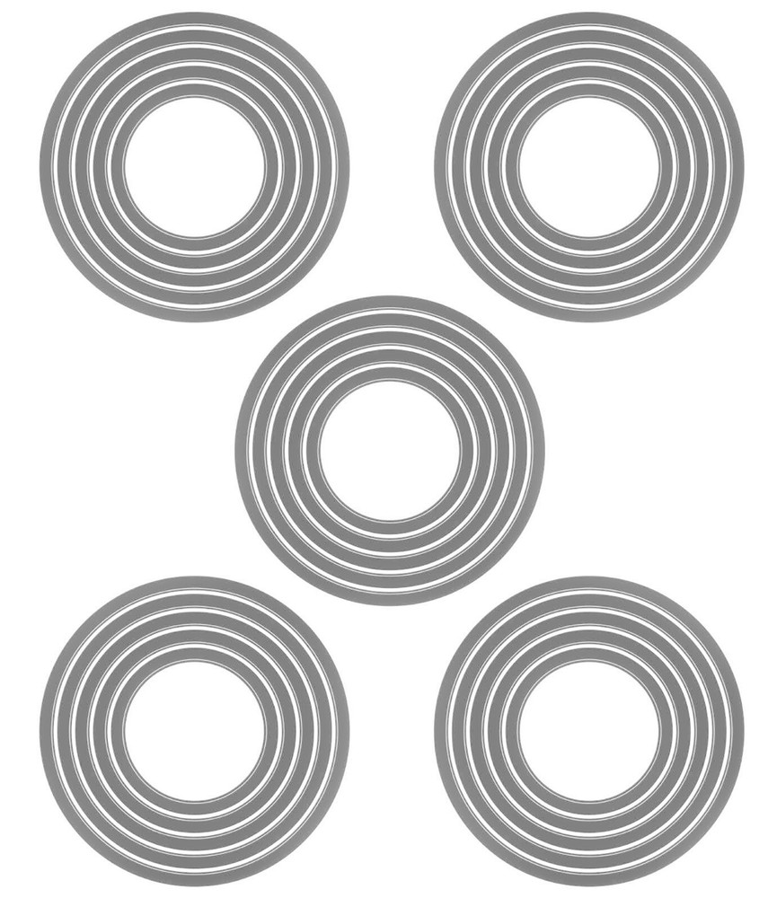 Sizzix Thinlits Stacked Circles Tiles 25pk #664437 Retail $19.99 by Tim Holtz