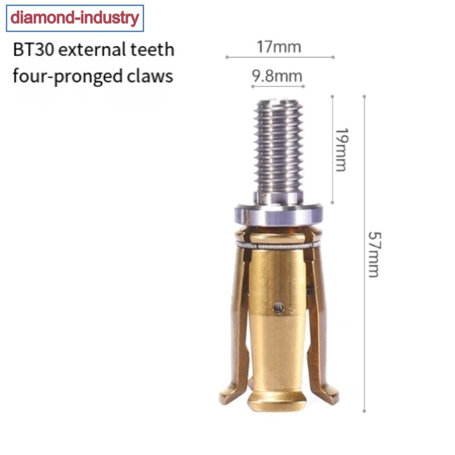 1PC BT30-45 Degree Outer Screw Tool 4 Petal Clamp Pull Claw