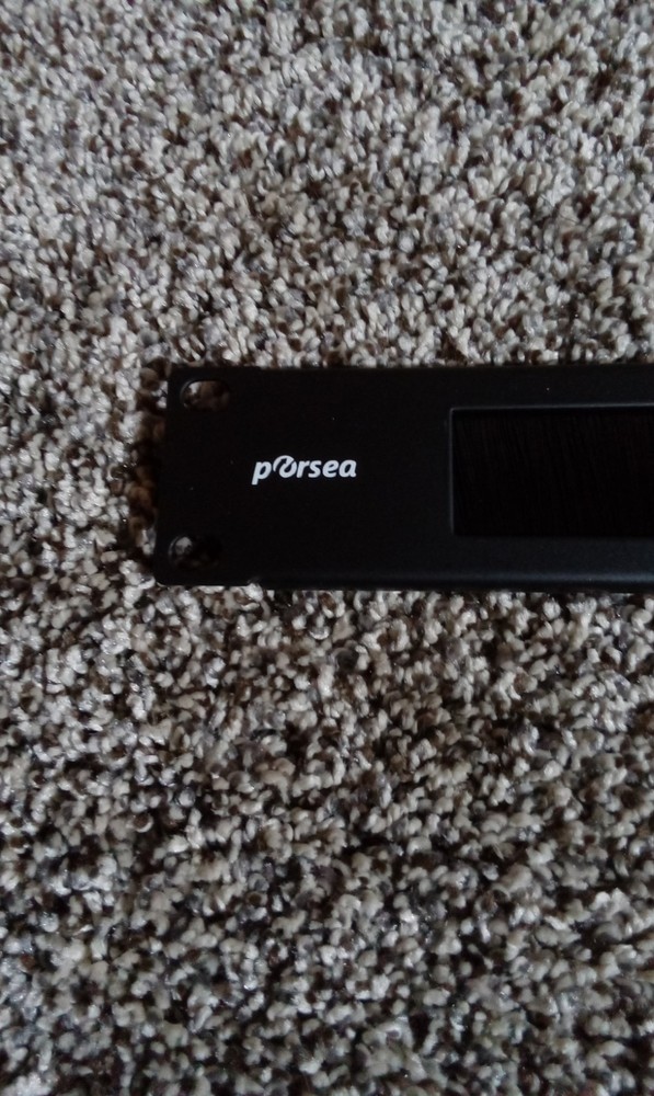 4 Pack - 19" 1U Rack Mount Network Cable Brush Panel Bar