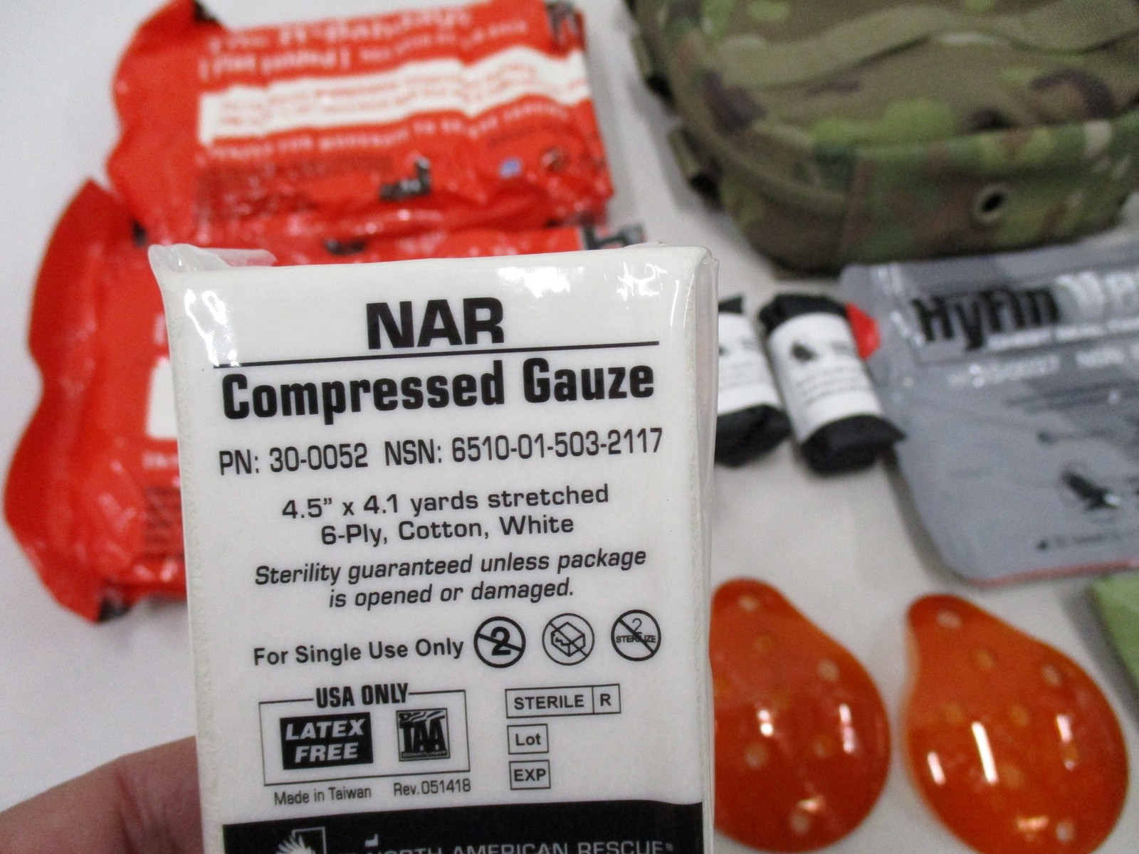 USED ARMY AIR FORCE OCP IFAK FIRST AID KIT JFAK (NO TOURNIQUETS) GAUZE EXP.2025