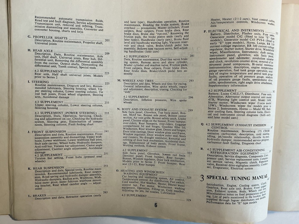 jaguar e type owners manual
