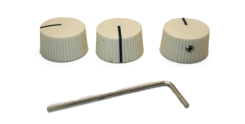 3-Pack  Eggshell White "Cupcakes" Knobs Replacements Vintage Harmony