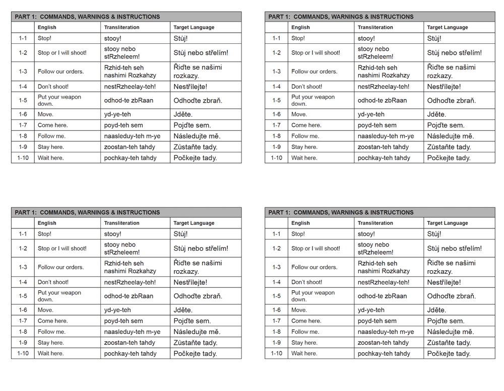 Defense Language Institute DLI BASIC CZECH Text & 600+ MP3 Audio CD