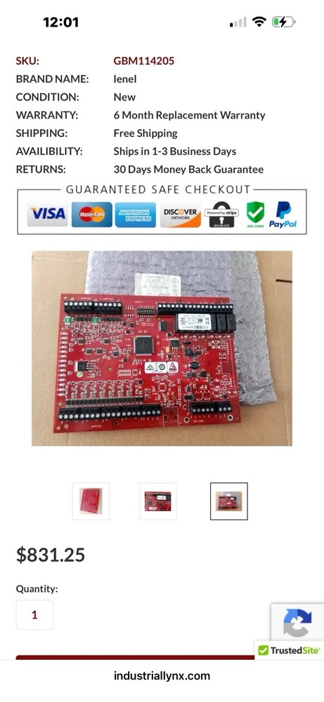 Lenel LNL-1320-2RP Dual Reader Interface Module